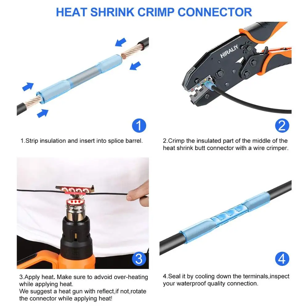 583 шт. термоусадочные стыковые соединители для припоя|Терминалы| |