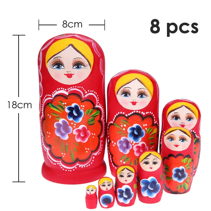 27 стилей, деревянные Matryoshka для мальчиков и девочек, куклы, игрушки, русские Матрешки, лучшие пожелания, подарок на Рождество и год, ручная работа - Цвет: 03