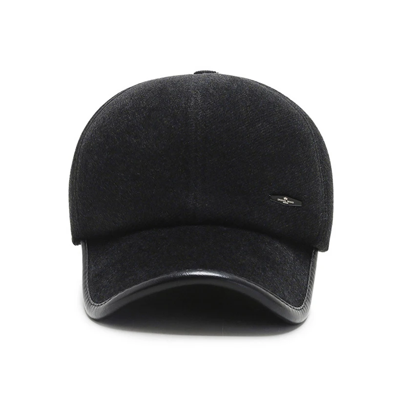 Бейсболка зимняя унисекс с защитой ушей цвет в ассортименте|Мужские бейсболки| |