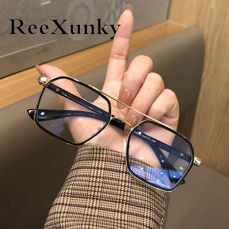 Очки компьютерные унисекс с защитой от синего излучения винтажные квадратные