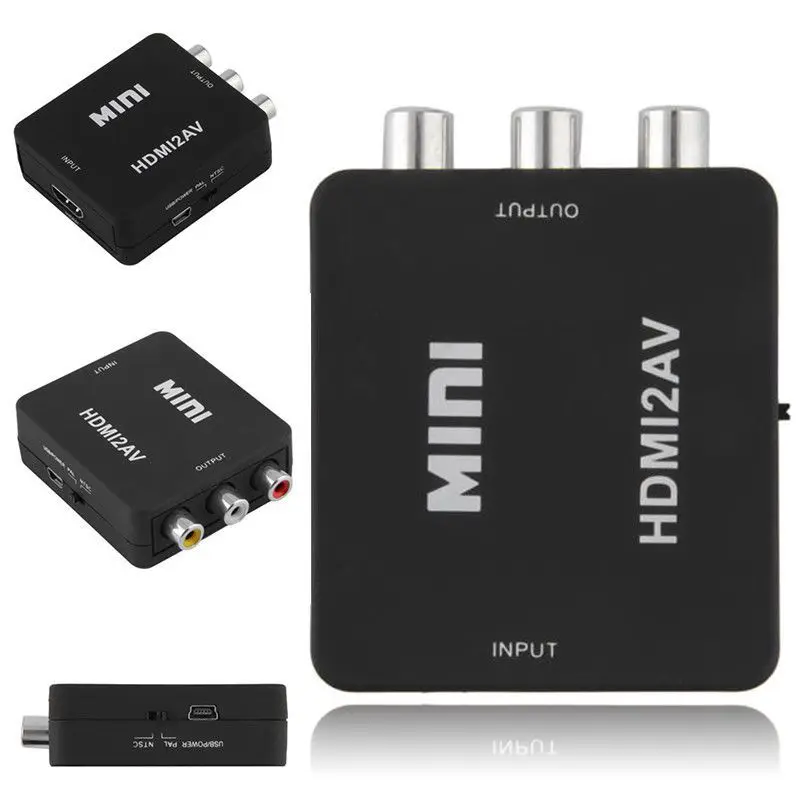 Мини 1080P HDMI композитный к RCA Аудио Видео AV CVBS конвертер адаптер для
