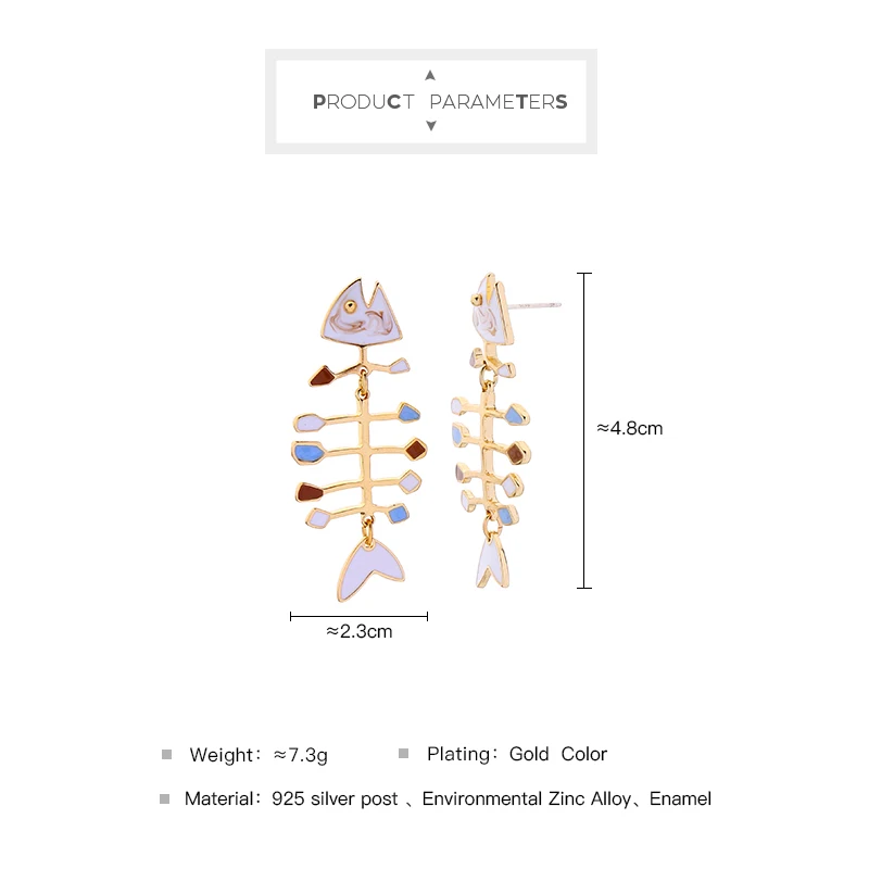 Крыло ЮК так Fishbone серьги для женщин Модные Винтажные вечерние ювелирные изделия