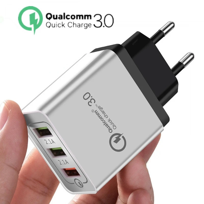 Быстрая зарядка 3 0 USB зарядное устройство 5 В 2.1A QC3.0 настенное для nubia N2 W5 Z7 Max | Зарядные устройства для телефонов -4000126610770