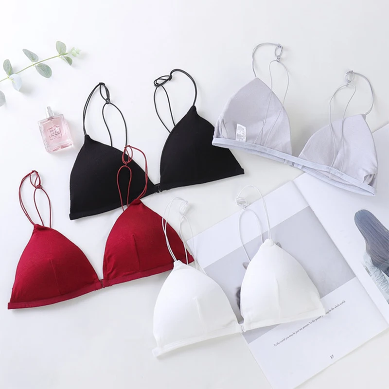 

French Sexy Triangle Cup Bralette Womens Push Up Bra Summer Trend Beautiful Back Bra