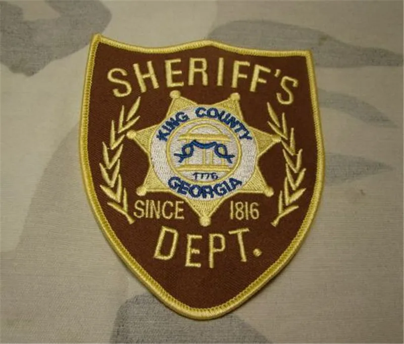 США Ходячие мертвецы король округ шериф Dept. патчи Хэллоуин косплей нашивка на