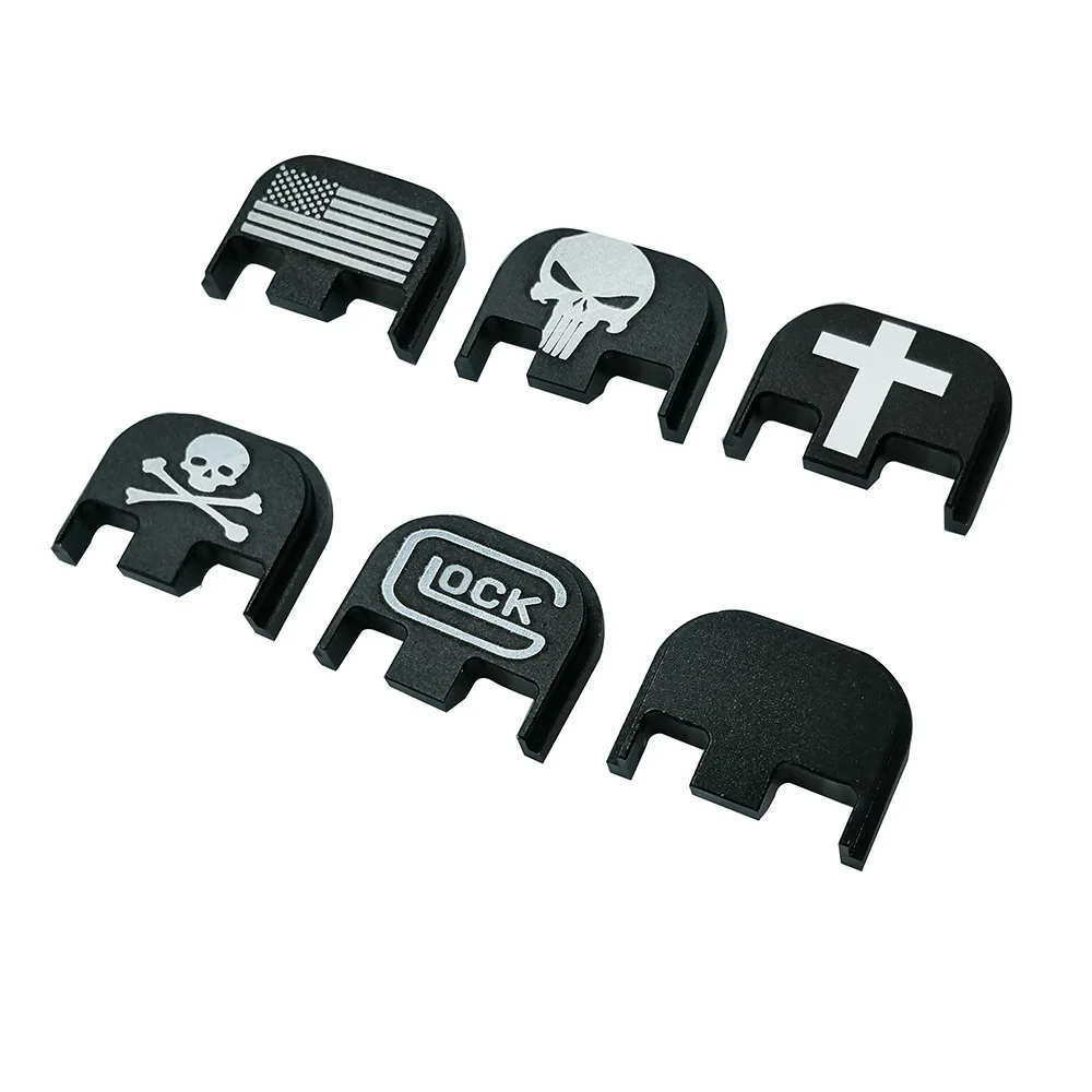 

Tactical Gen 5 Glock Rear Slide Plate Cover Aluminum Gun Magazine Magwell Accessories G17 19 20 21 22 23 24 25 26 40 41