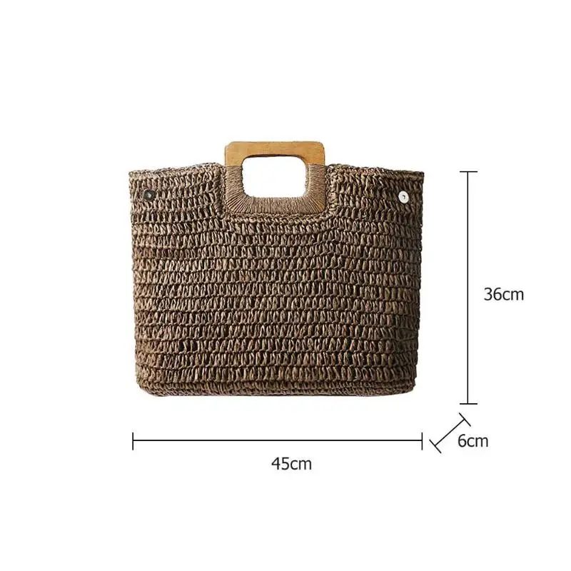 Соломенные богемные сумки для женщин вместительные пляжные сумочки винтажная