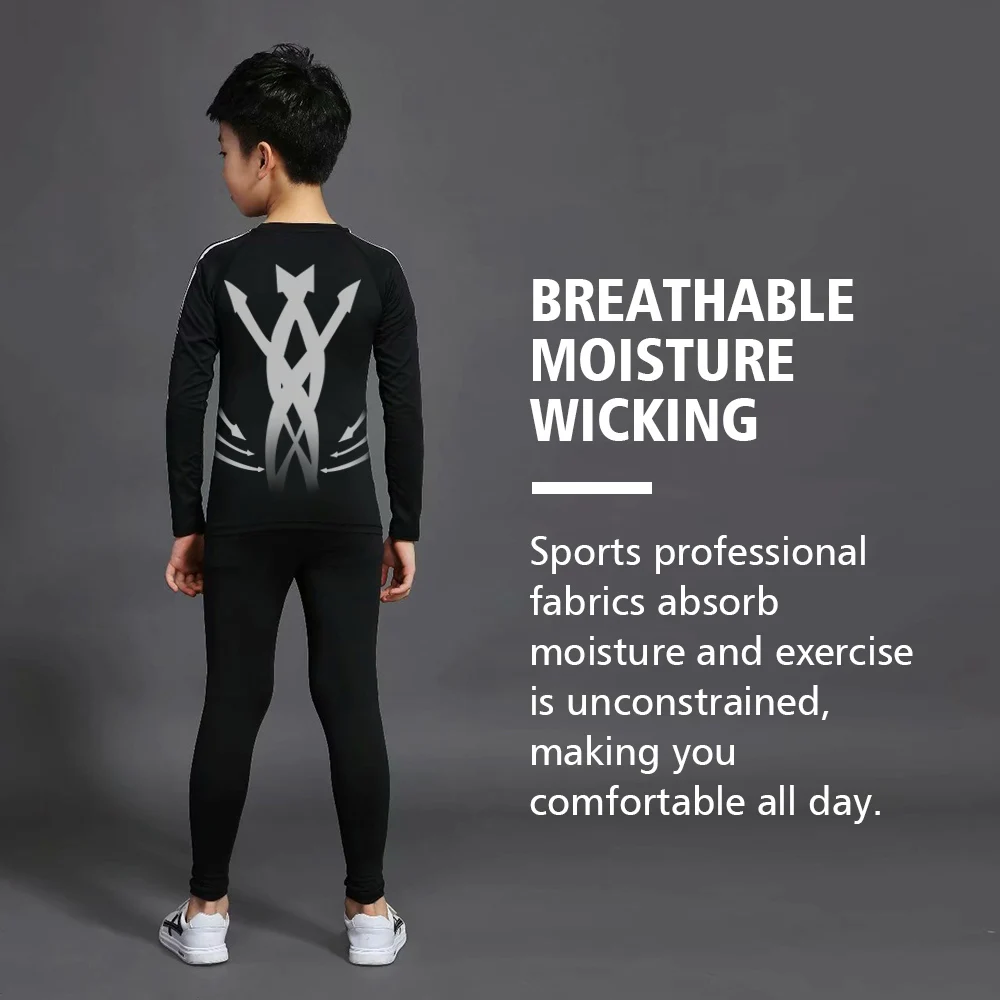 2022 Winter Children's Thermal Underwear High Collar Warm Children's Clothing Set Baby Boy Girl Trousers Pajamas