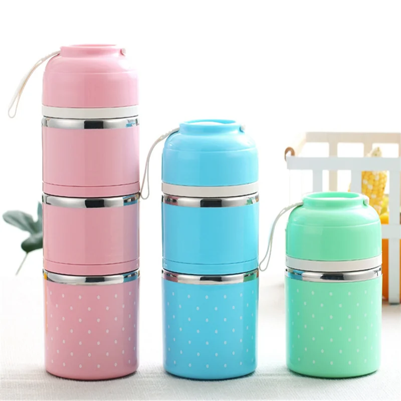 

Portable Stainless Steel Bento Box Thermal Leak-Proof Food Container Kitchen Food Box Japanese Lunch Box for Kids 1/2/3 Layer