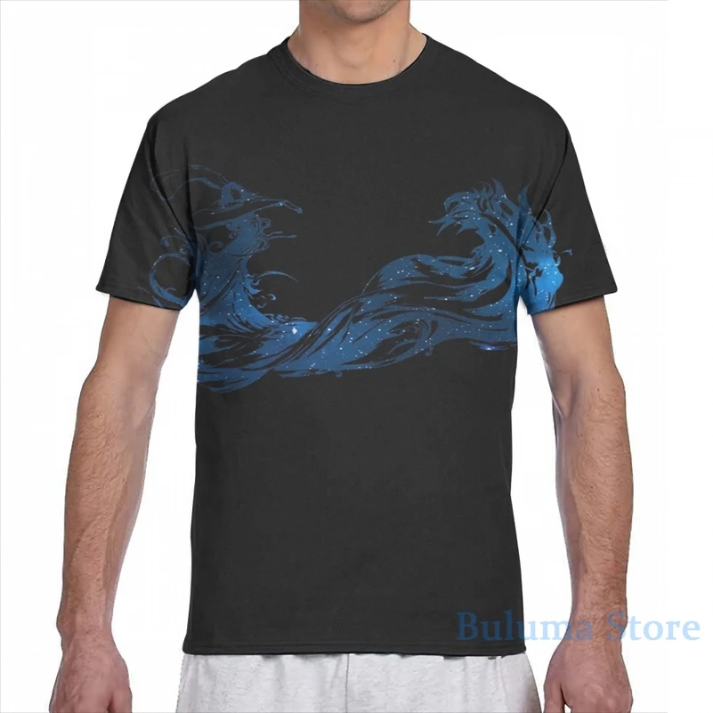 Финальная фантазия ° финальная X логотип Sapce Мужская футболка женская с принтом