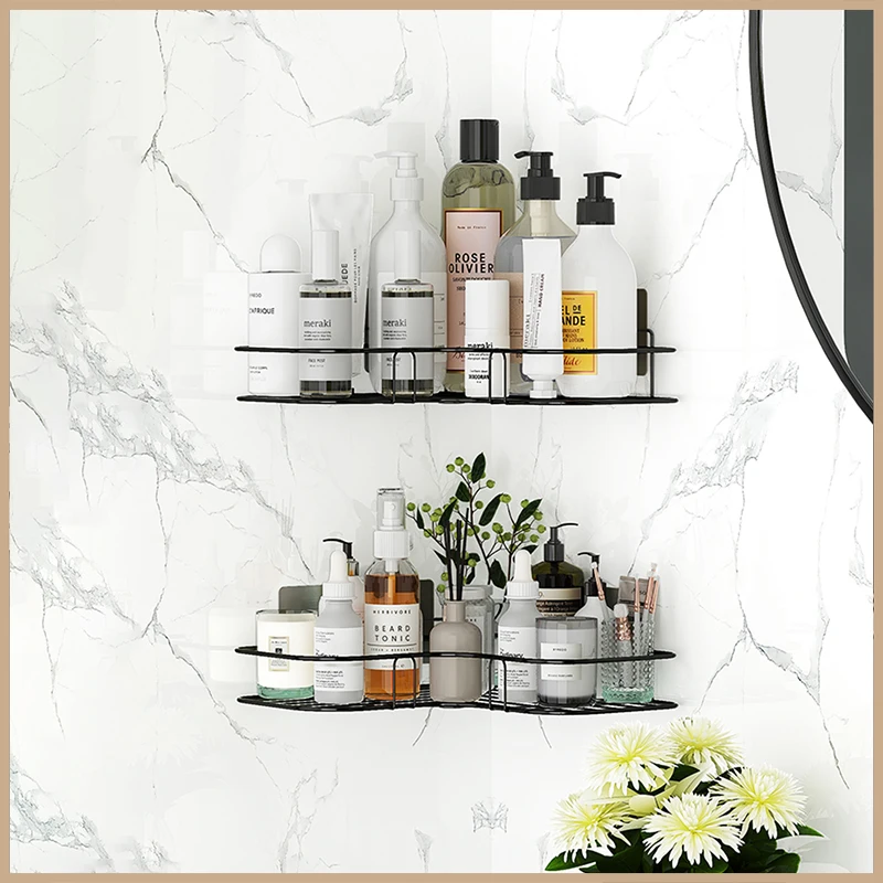 Настенная угловая рама для ванной комнаты душевая полка держатель хранения