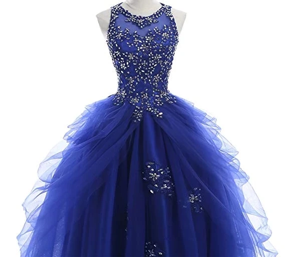 ANGELSBRIDEP бальное платье с высокой горловиной платья для Quinceanera Милые 15 вечерние