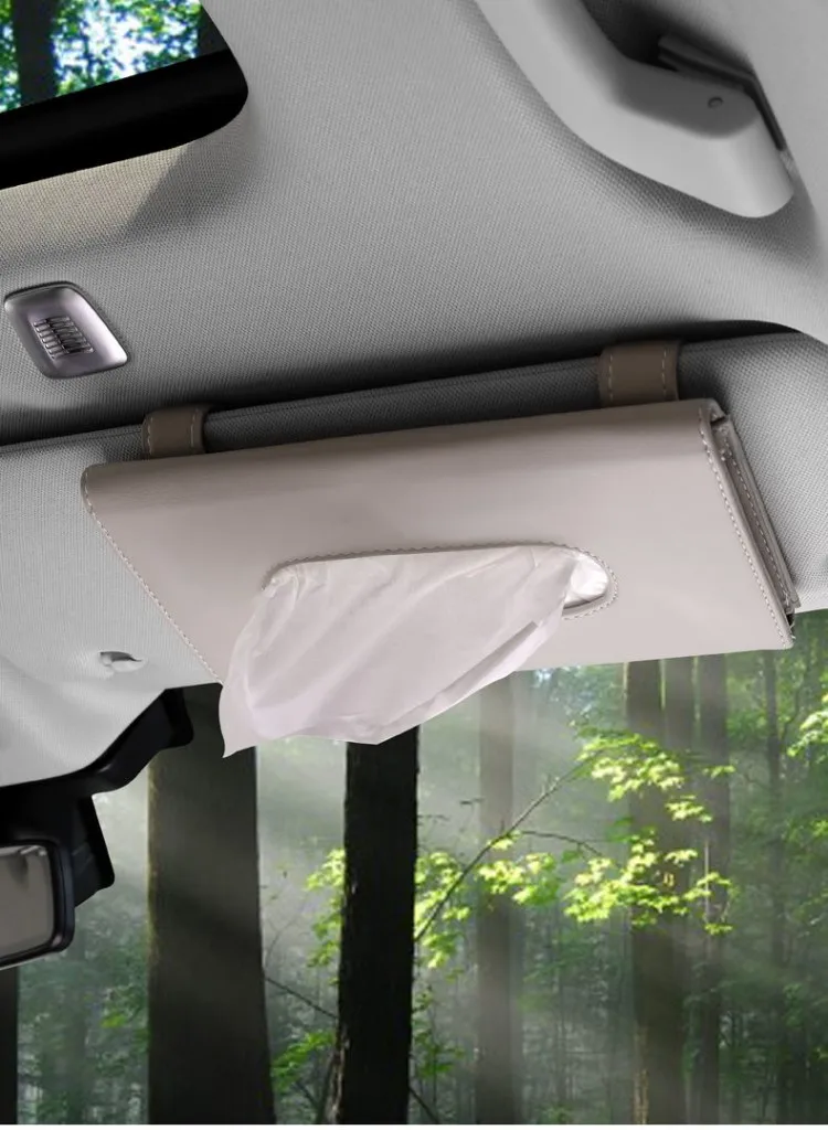 

A convenient car tissue box, car sunshade, skylight, chair back tissue box, easy to use
