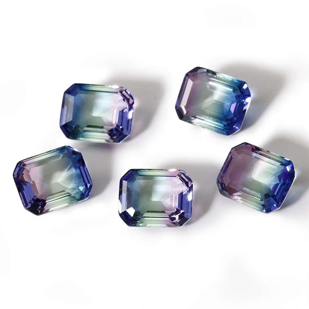 2 7-3.2ct настоящие камни 8x10 мм Прямоугольник турмалин свободные драгоценные Модные