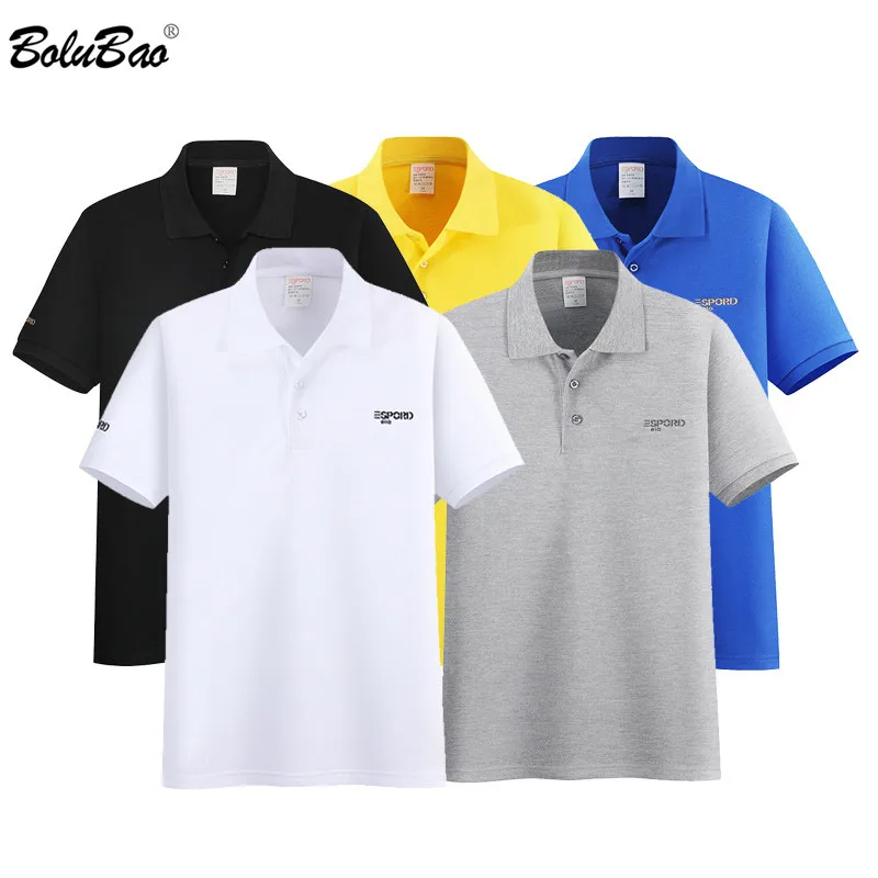 

BOLUBAO Summer New Men Fashion Polo Shirt Brand Men Business Casual Lapel Polo Shirt Solid Color Wild Polo Shirts Tops Male