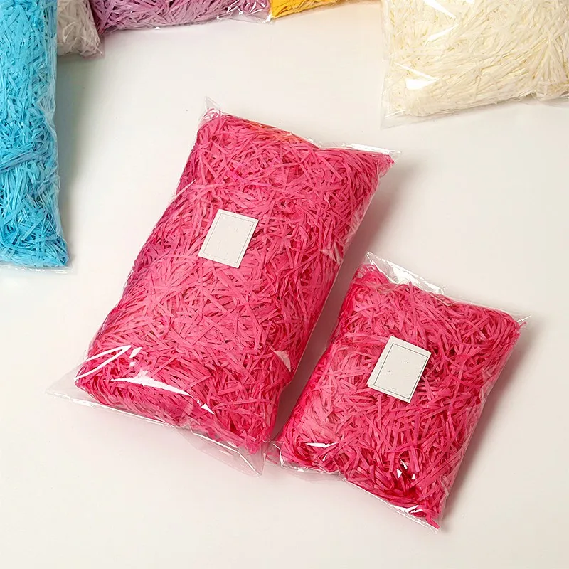 

20g/30g/50g DIY Decoration Colorful Shredded Crinkle Paper Raffia Candy Gift Box Filling Material For Wedding Marriage Birthday