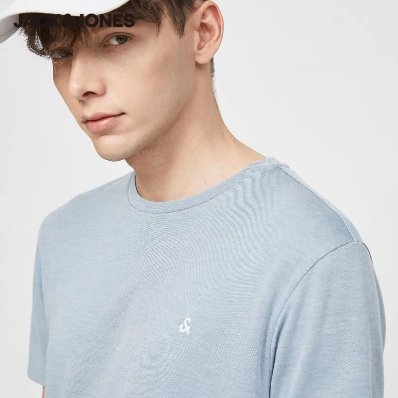 JackJones Мужская разноцветная деловая Повседневная футболка с круглым вырезом и