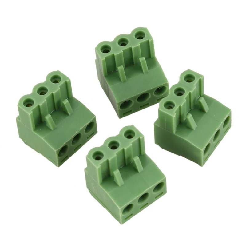 20 Pcs 5.08mm 3 Way PCB Mount Screw Terminal Block for 14-22 AWG Wire | Обустройство дома