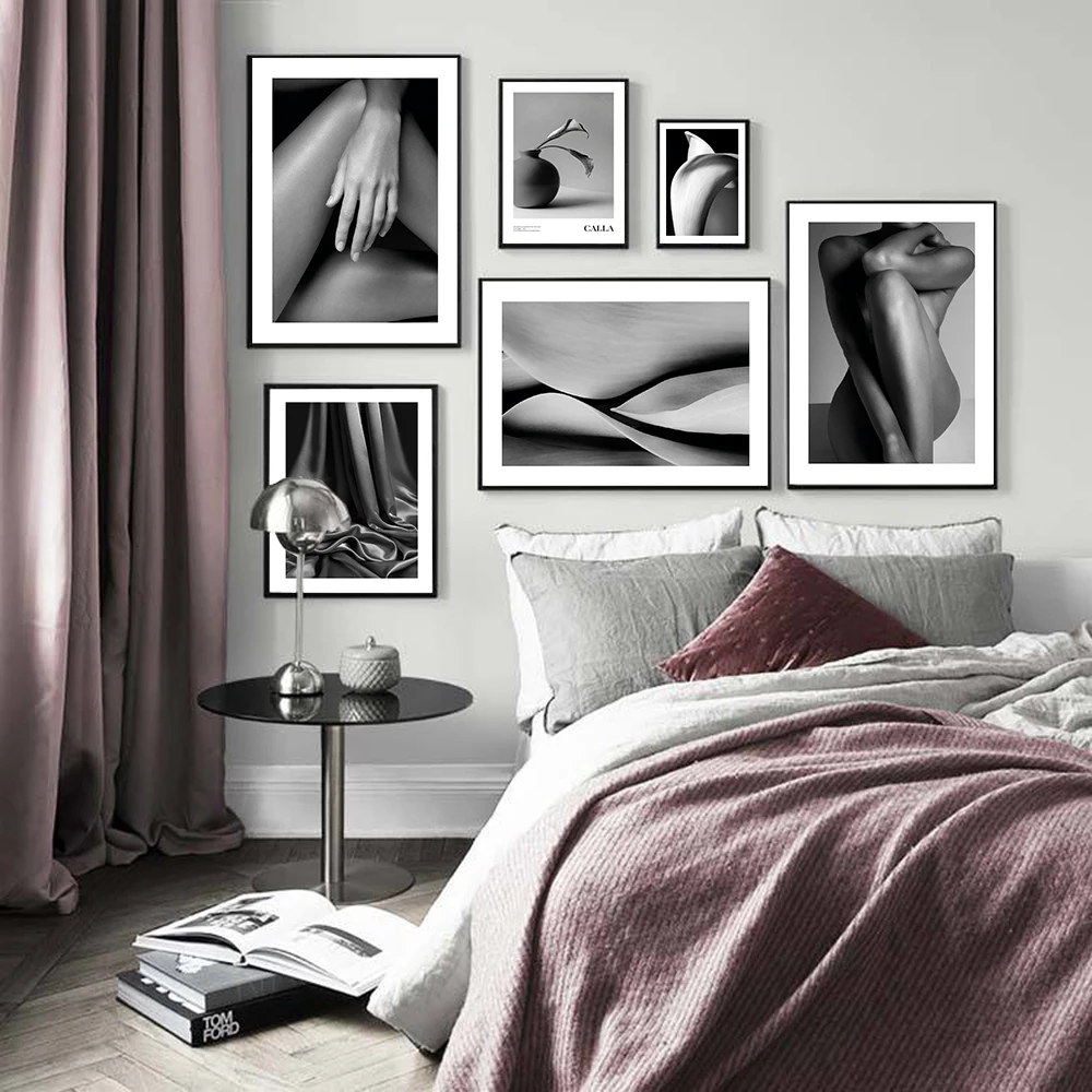 

Nordic Gray Style Photography Print Poster Abstract Woman Body Hand Leg Canvas Painting Wall Art Pictures Modern Interior Decor