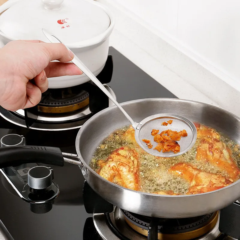 S/M/L Размер тонкой сетчатой проволоки масляный фильтр половник дуршлаг сито для