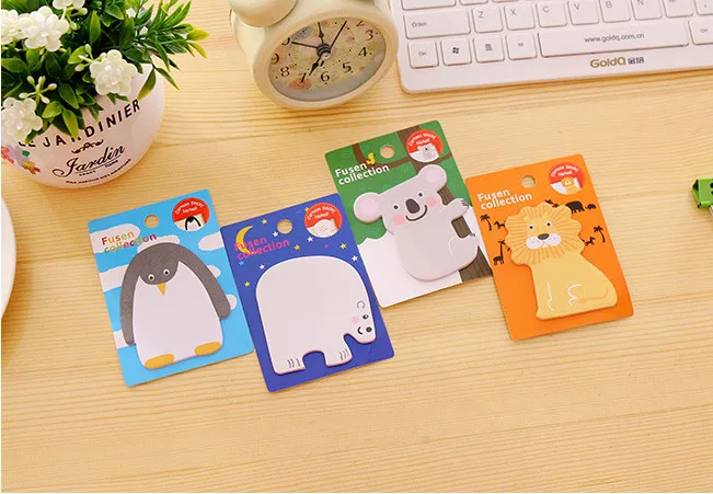 1 шт. Lytwtw милый Kawaii животные Липкие заметки Творческий блокнот Filofax блокнот офисные принадлежности школьные канцелярские принадлежности