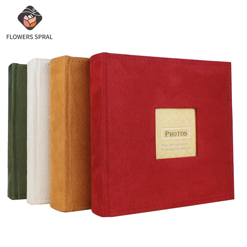 

Creative Gift Nostalgic 6-Inch Photo Album 200 Plug-In Photos Children Grow Up Storage Wedding Gifts Graduation Photo Album