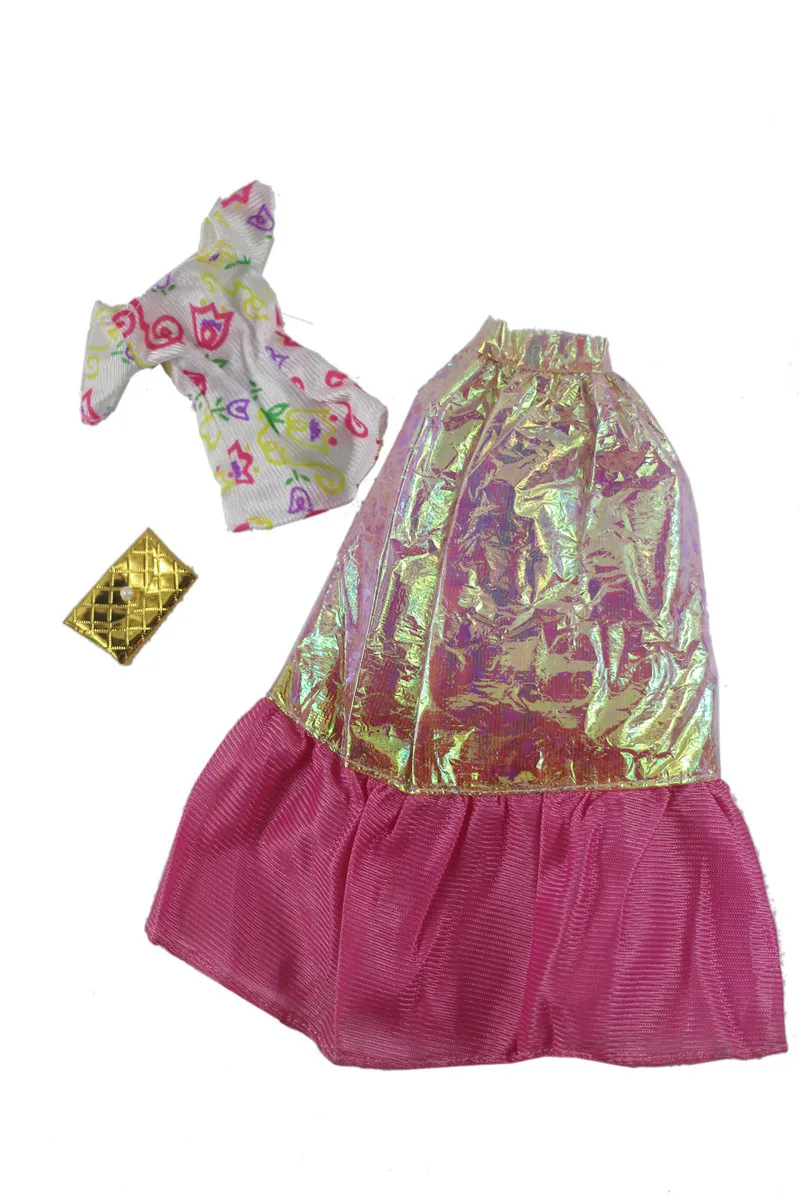

Fashion Colorful Dress Outfit Suit Sets for Barbie BJD FR SD Doll Clothes Role Play Accessories Toys for Girl