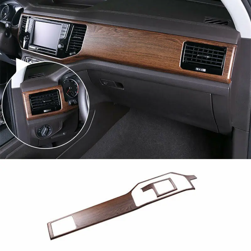

For Volkswagen Atlas 2018-2021 Wood Grain Central Console Air Outlet Vent Trim Car modification Auto parts