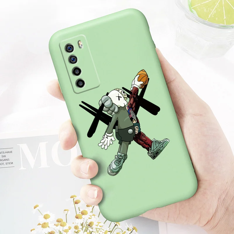 

Soft Violent Bear Pattern For Honor Play 4 4t 4pro 4tpro Honor v30 v20 v10 Honor 30 20 10 9X X10max Liquid Silicone Phone Case