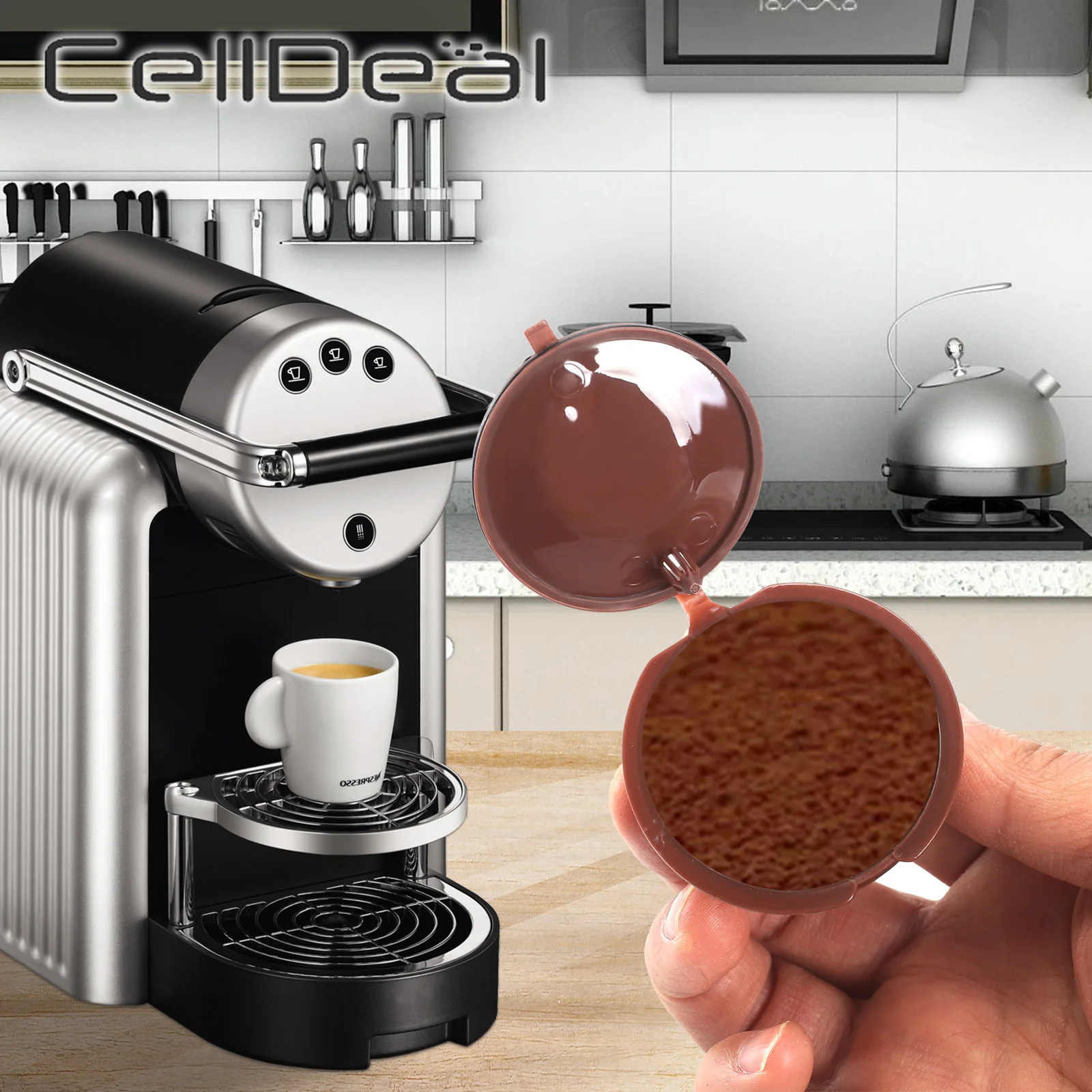 3 шт. кофейные капсулы фильтр чашка для Nescafe Dolce Gusto многоразового пользования