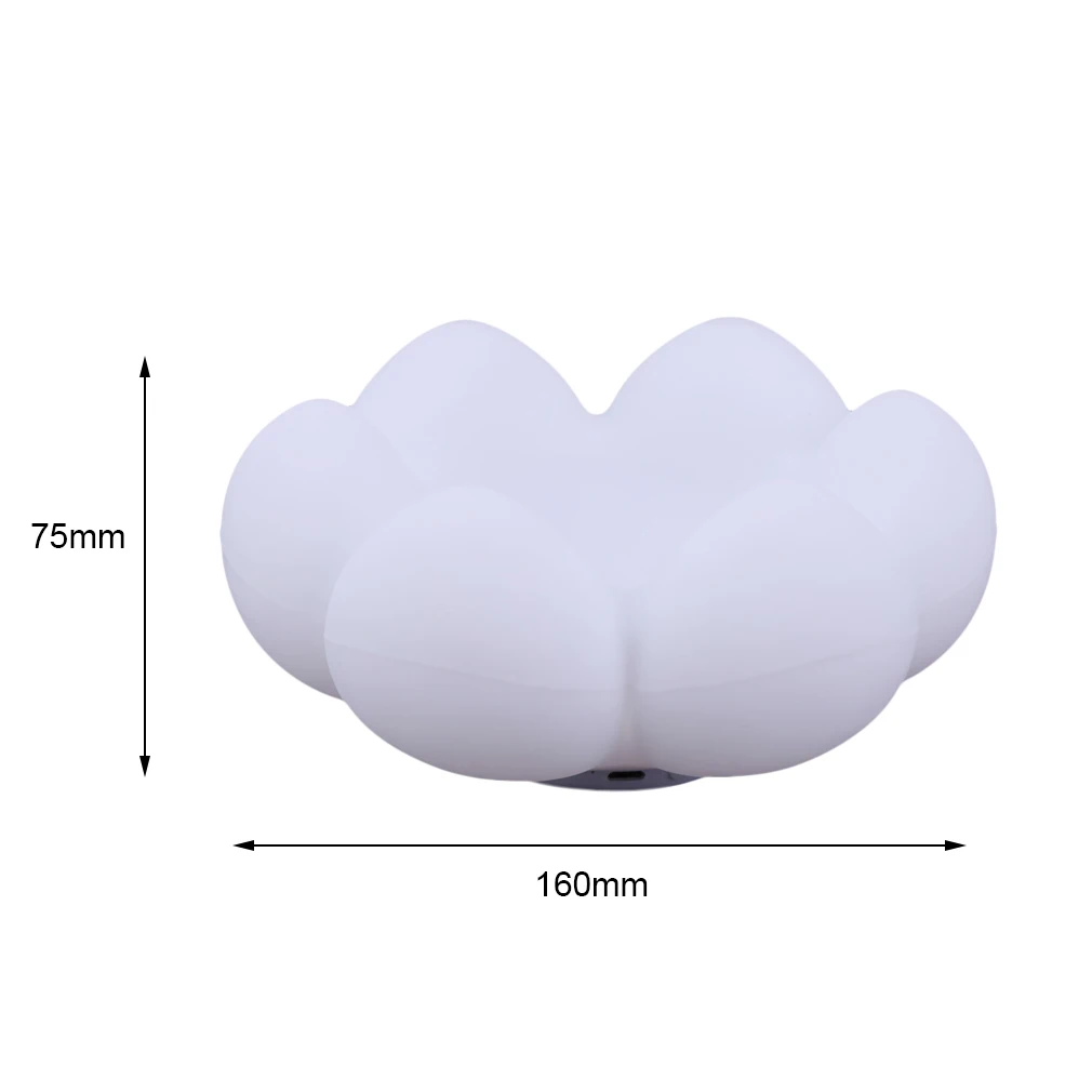 

Fleshy Flower Storage LED Night Light Succulents USB Rechargeable Table Lamp Silicone Floral Touch Control Lamp Light Hot Sale