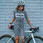 Женский велокостюм Love The Pain, комплект из джерси и нагрудника для езды на велосипеде, профессиональная одежда для езды на велосипеде, летняя форма для езды на горном велосипеде, комплект велосипедного платья