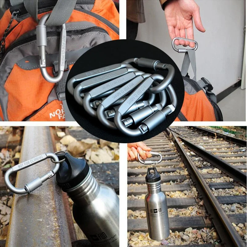 2 шт. D-образные кольца-зажимы для ключей | Дом и сад