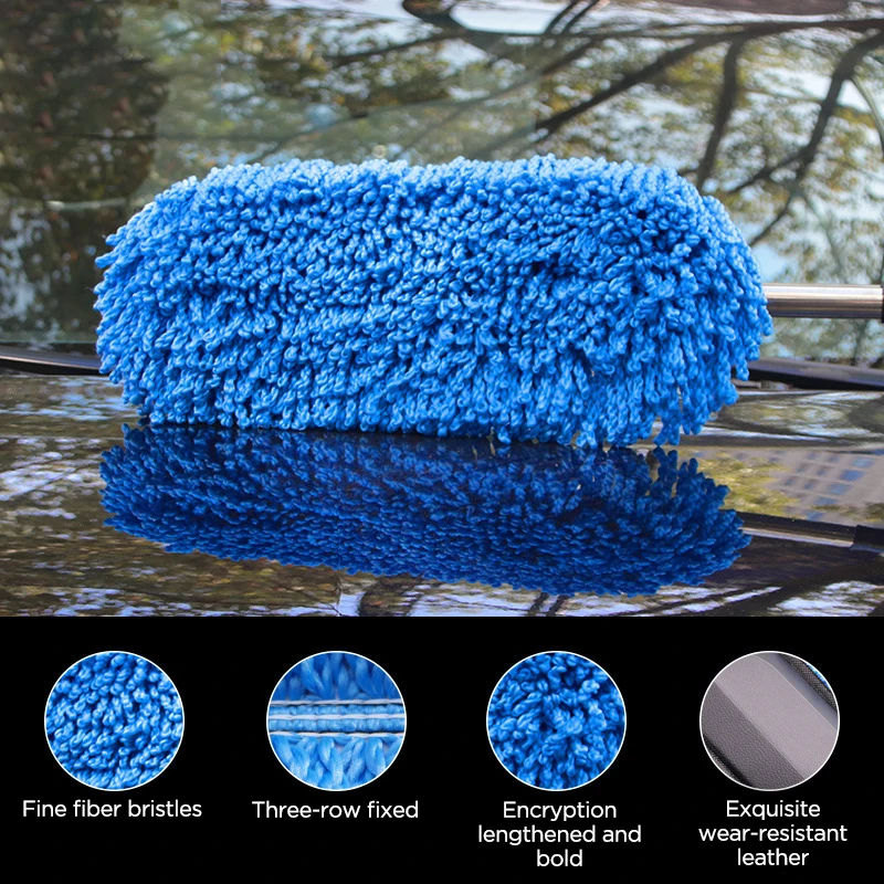 Щетка для чистки автомобиля пинцет с длинной ручкой удаления пыли и мытья |