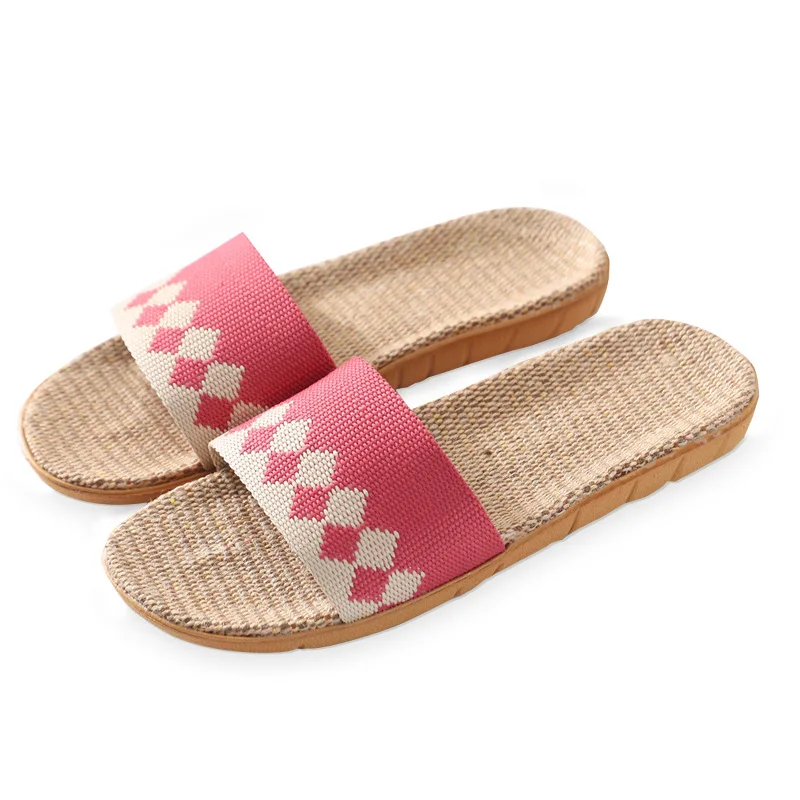 

2021 designer Linen slippers platform sandals sandaly damskie na lato flat sandals women shoes woman slippers shoes for women