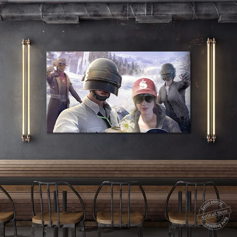 

PLAYERUNKNOWN'S BATTLEGROUNDS Wall Picture for Living Room Decor Canvas Painting Home Decor HD Print Game Poster Birthday Gift