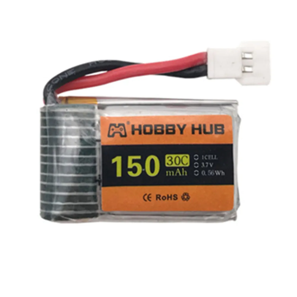 Аккумулятор lipo 3,7 в 150 мАч 30C для E010 E010C E011 E013 H36 F36 H8 H20 NH010, запасные части для радиоуправляемого квадрокоптера