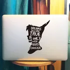 Наклейка на ноутбук с цитатами в стиле Питера Пэна, стикер для Macbook Pro 16 дюймов Air Retina 11 12 13 15,6 дюймов Mac Book 14 дюймов, кожаный декоративный чехол для ноутбука