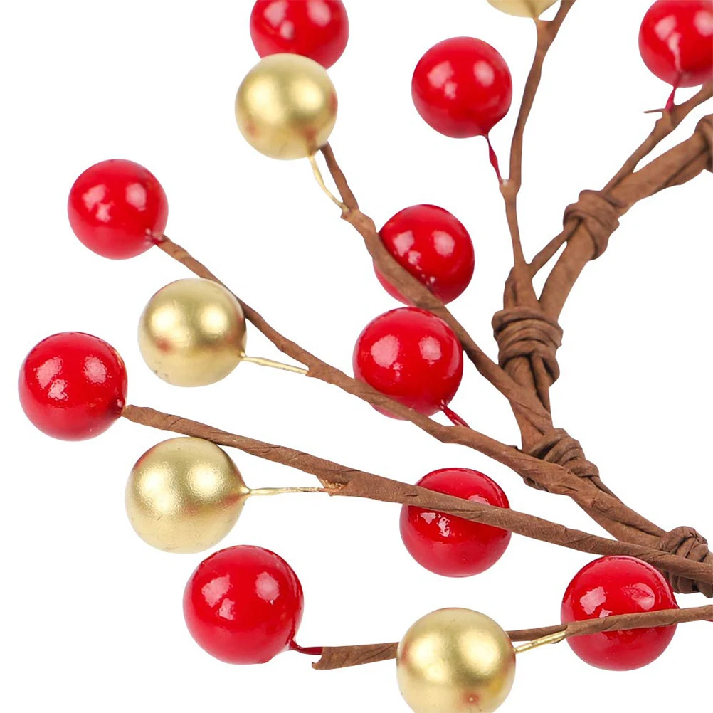 5 шт. имитация кедра Рождественский венок Ягодное кольцо маленькие ягодные