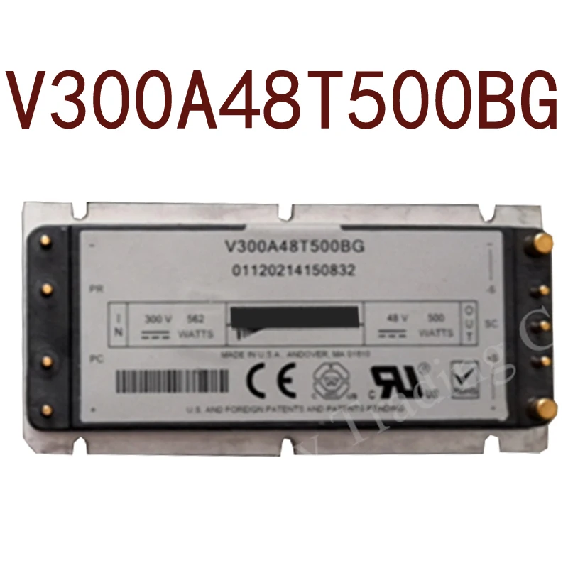 

Оригинал-V300A48T500BG DC-DC DC300V-48VDC500W10.4A гарантия 1 год {фотографии склада}