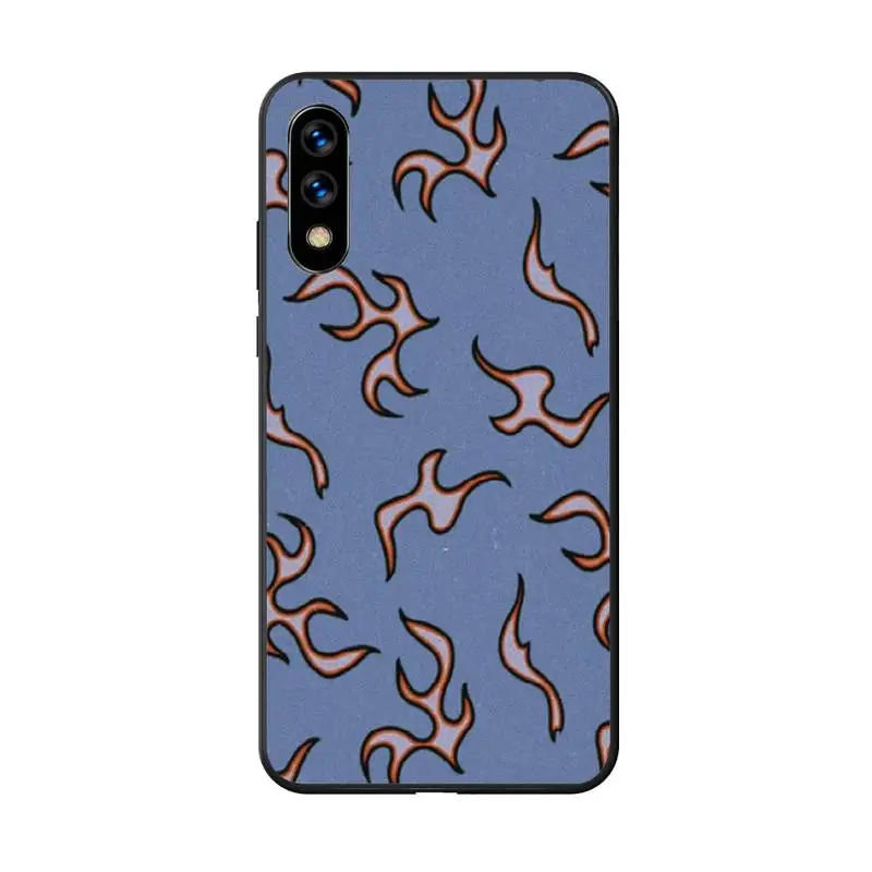 

Flame Pattern Phone Case For Huawei Honor 5A 7A 7C 8A 8C 8X 9XPro 9Lite 10 10i 10lite 20 20lite 30pro Black Soft TPU Case