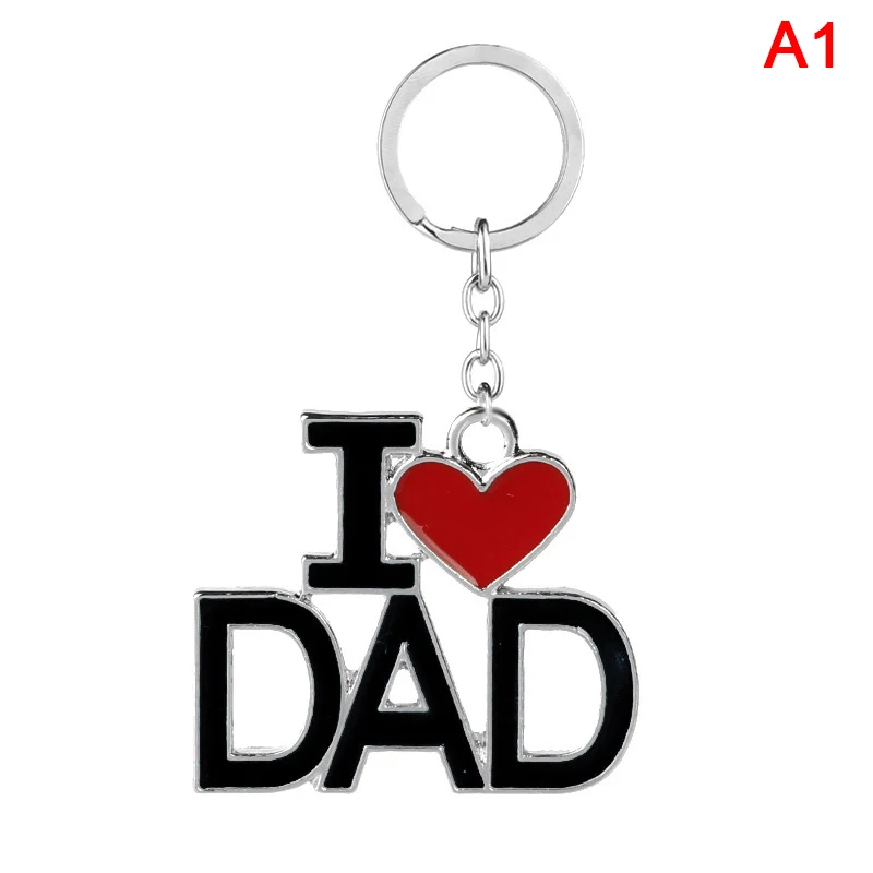 1 шт. новинка 2021 модные брелки с надписью I Love Mom/Dad Mama/Papa эмалированным кулоном для