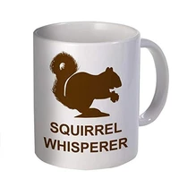 squirrel whisperer coffee mugs and cups funny white ceramic eco friendly drinkware cup reusable tea milk beer mug unique gifts