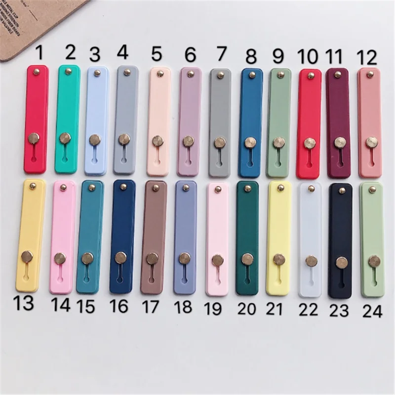 

Wrist Band Hand Finger Grip Mobile Phone Holder Stand Push Pull Universal Car Phone Socket Holder Rectangle Cell Phone Ring