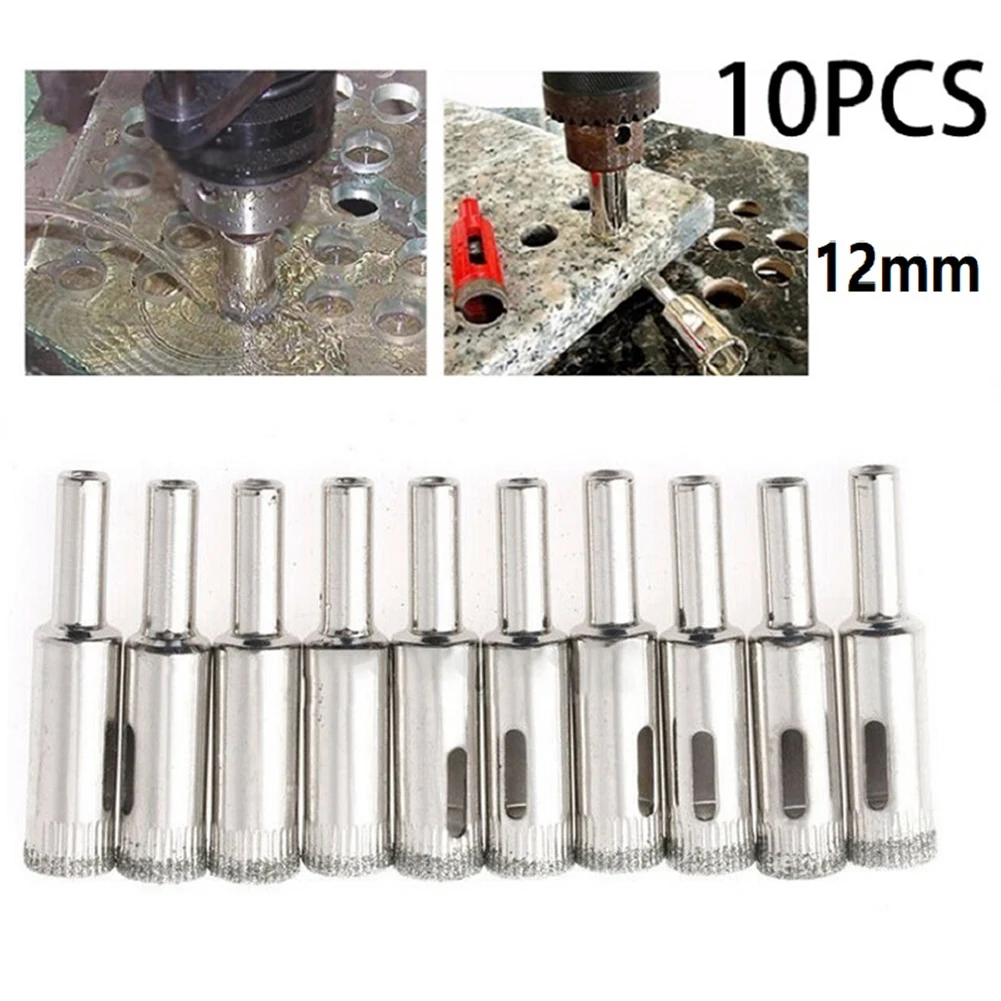 10 шт. Алмазная кольцевая пила сверла 12 мм плитка мрамор стекло Керамика фарфор