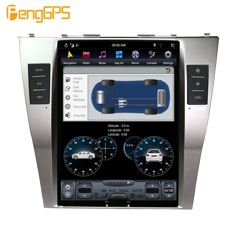 Автомобильный мультимедийный плеер для Toyota Camry 2007 2011 стерео аудио радио Android px6 tesla