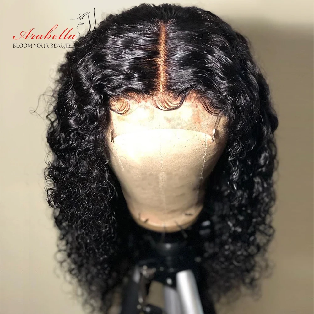 Волна воды парик 180% плотность 100% натуральный цвет Remy человеческих волос Arabella