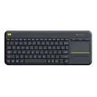 Беспроводная сенсорная клавиатура Logitech K400 Plus с тачпадом для ПК, ноутбука, Android Smart TV HTPC