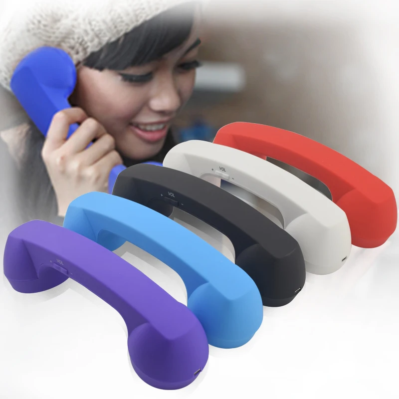 Wireless Retro Bluetooth Phone for Laptops and Cellphones Pop Phone Retro Handset Wireless Retro Telephone Handset Receivers enlarge