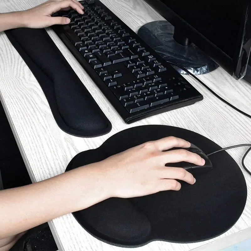 

Mouse Mat Gel Gaming Keyboard and Mouse Wrist Rest Mat Pad, Ergonomic Wrist Support Comfort Pad for Computer Laptop Office Typis